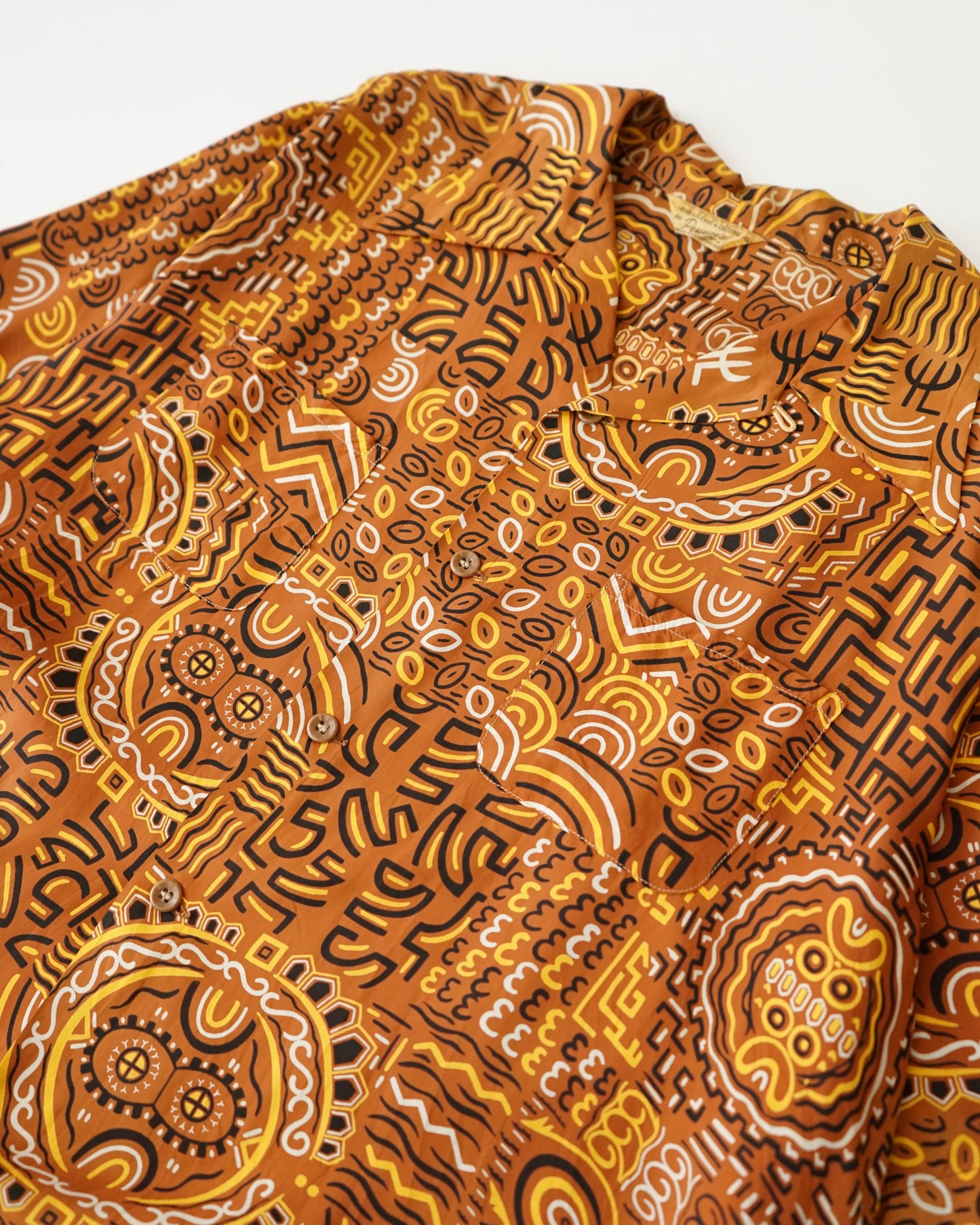 50s Penney's super big rayon aloha shirt