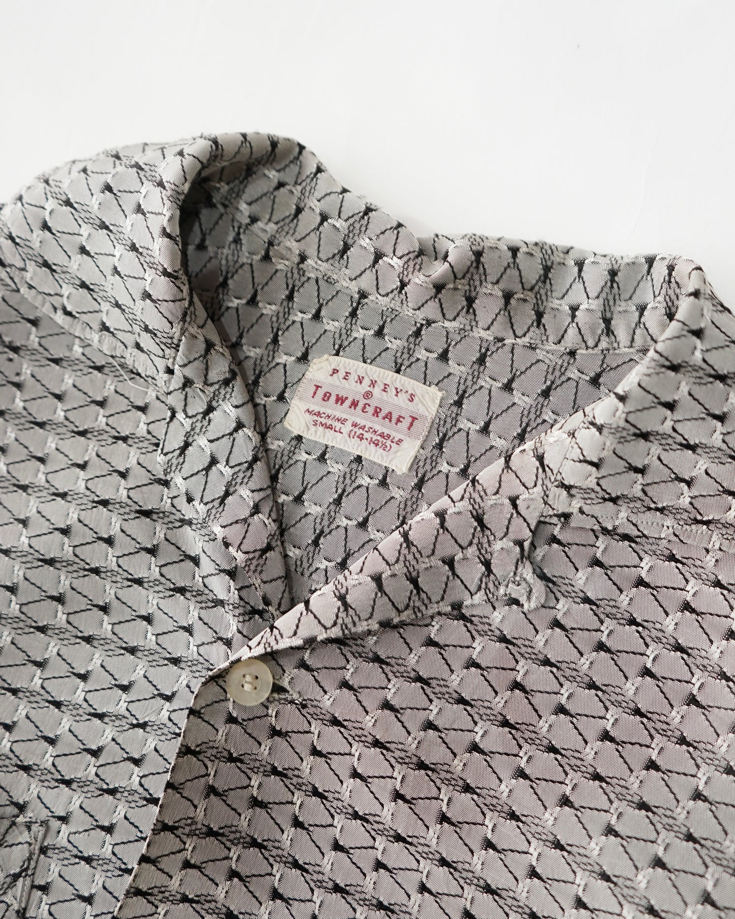 50s TOWN CRAFT open collar shirts