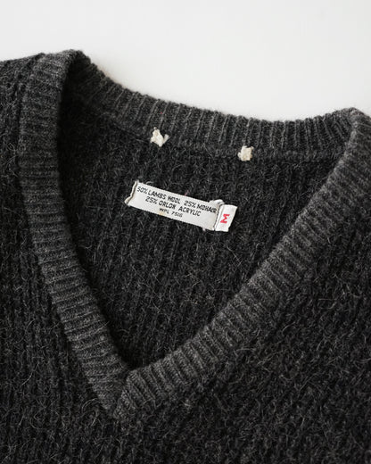 60s unknown mohair v-neck sweater