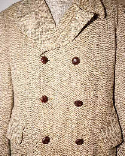 70s PURITAN double breasted pile lined jacket
