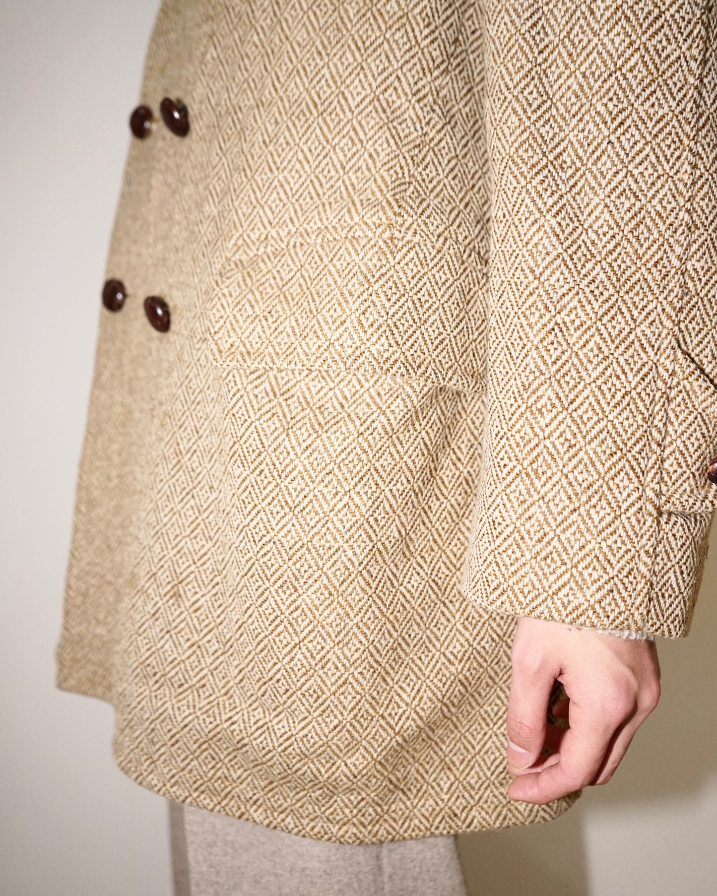 70s PURITAN double breasted pile lined jacket
