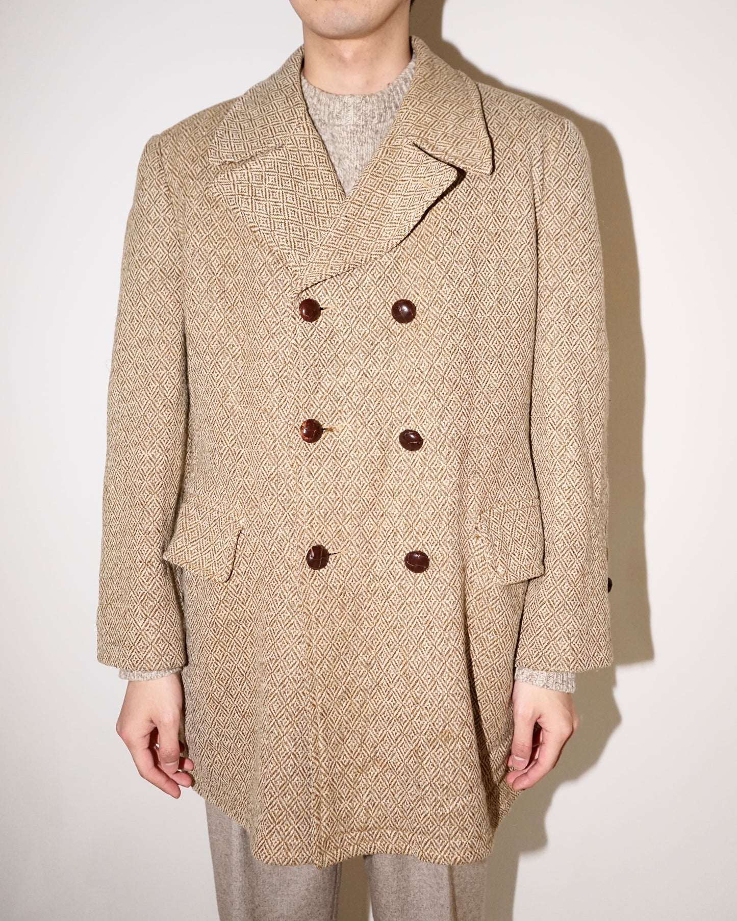 70s PURITAN double breasted pile lined jacket