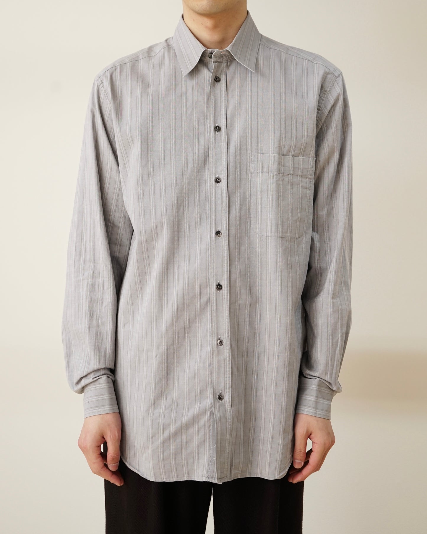 90s GIRGIO ARMANI jacquard stripe shirts