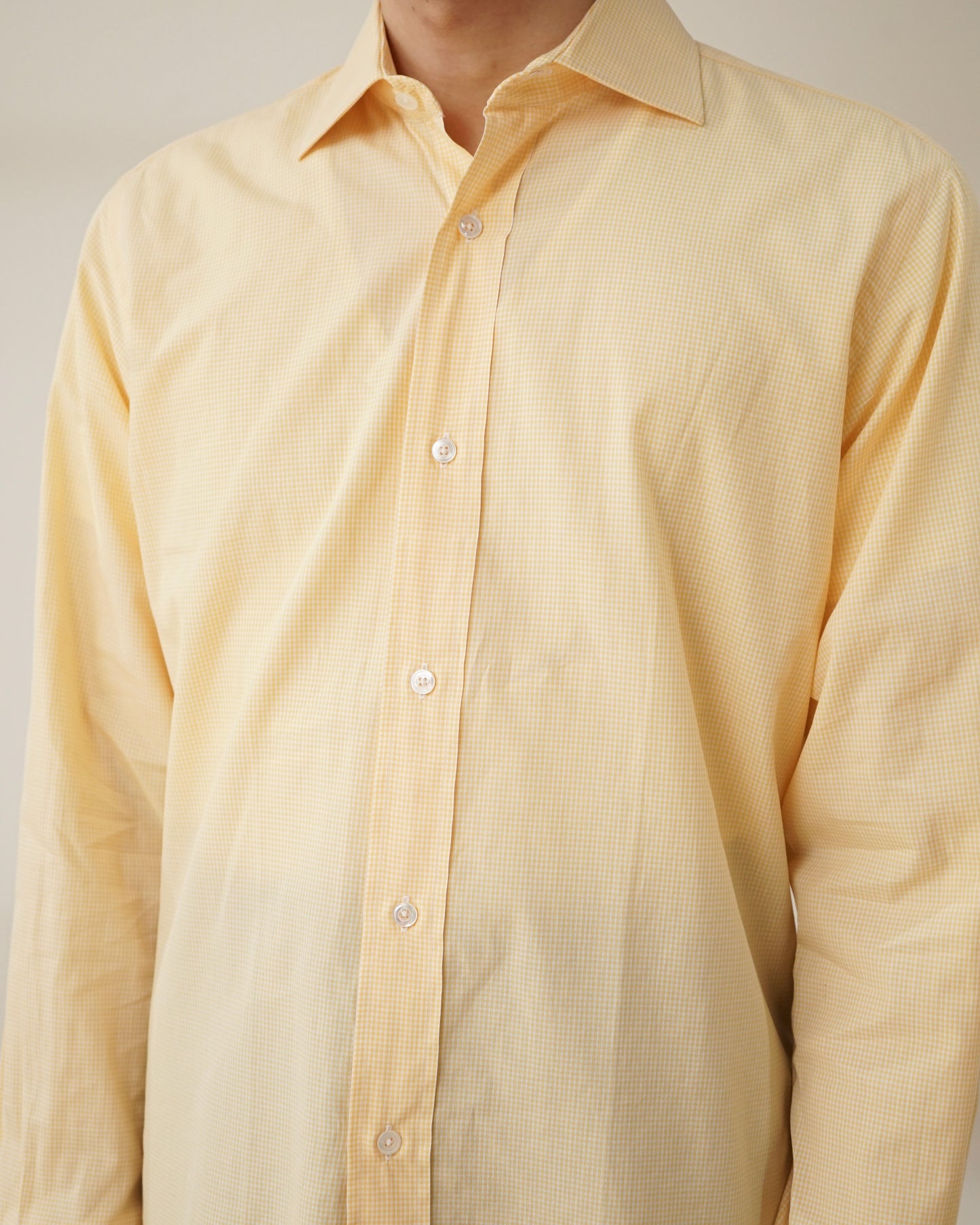HERMES micro check shirts