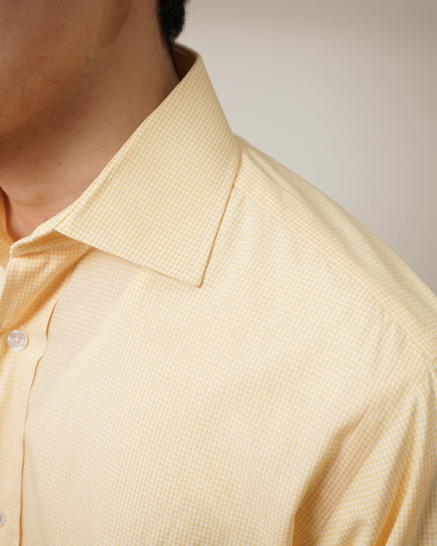 HERMES micro check shirts