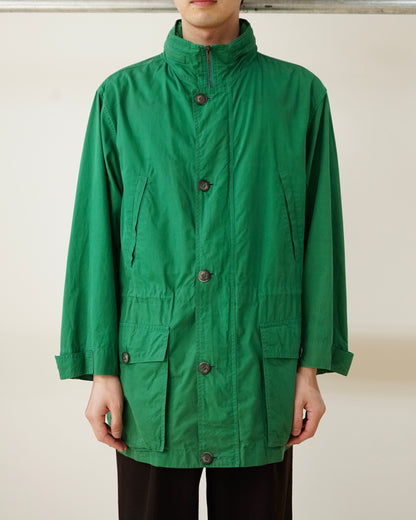 dunhill field jacket in emerald green