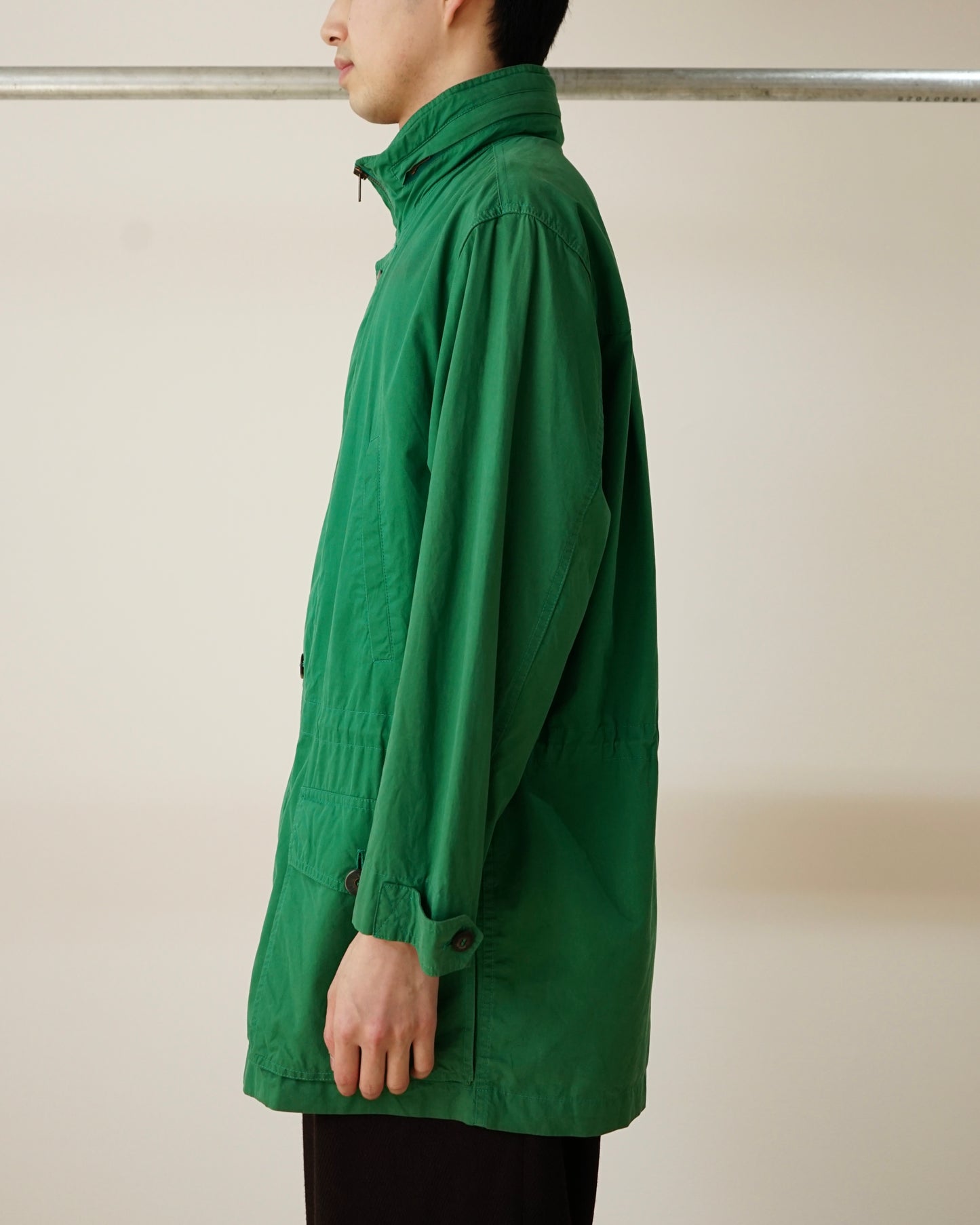 dunhill field jacket in emerald green