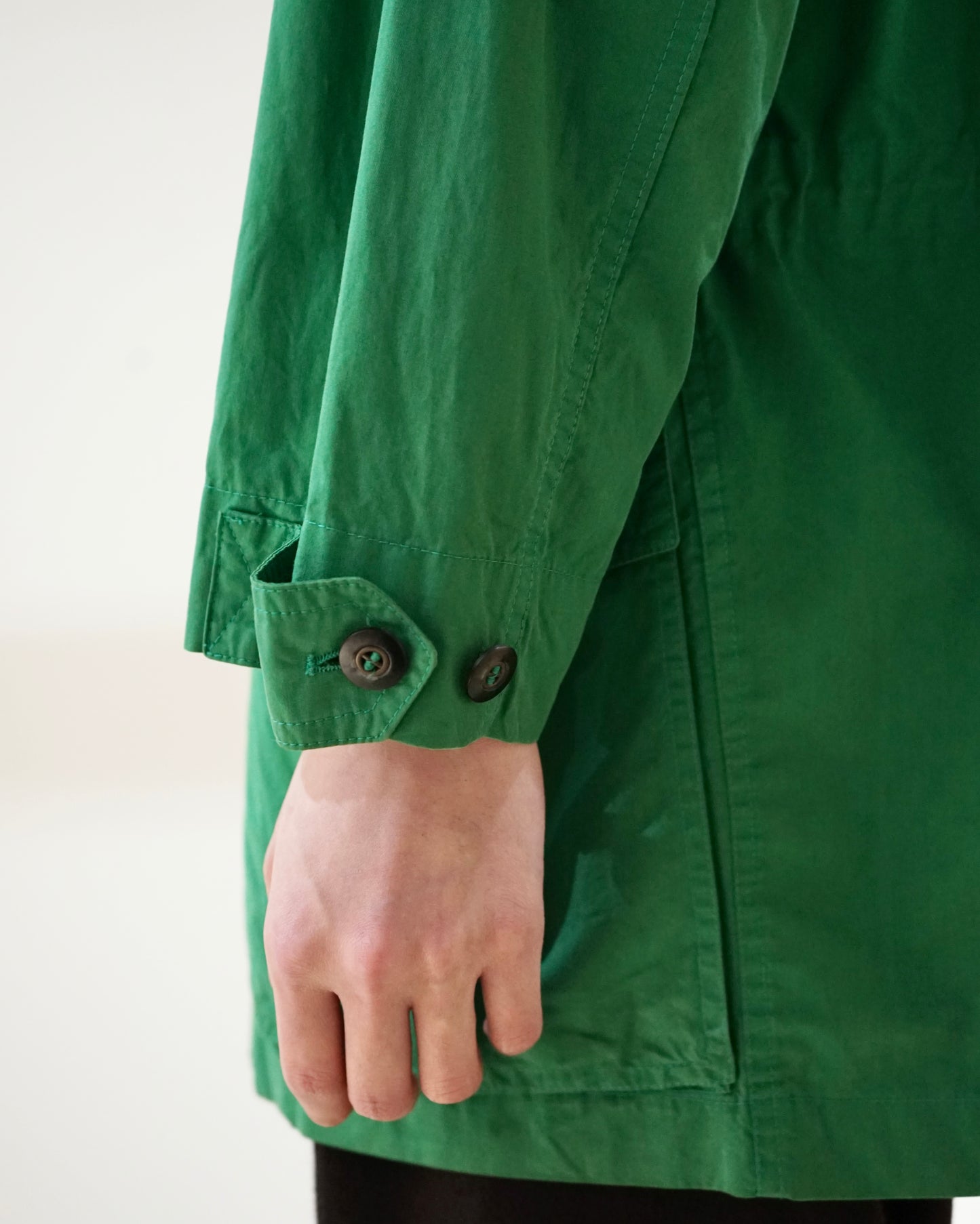 dunhill field jacket in emerald green