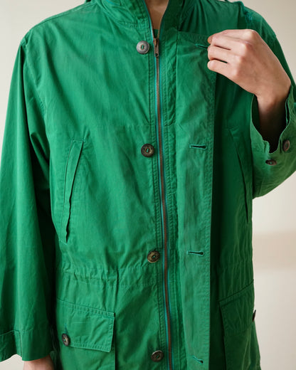dunhill field jacket in emerald green
