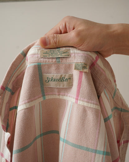90's  St. John's Bay Plaid Button Down Shirt