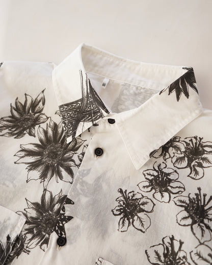 kiivu BOIL S/SHT- Hand Drawing SUMI Printing