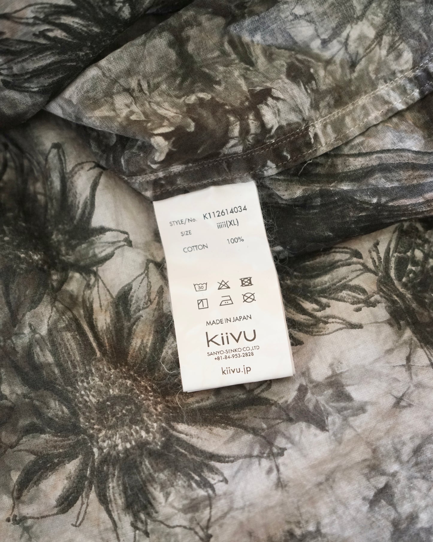 kiivu BOIL S/SHT- Hand Drawing SUMI Printing + overdye
