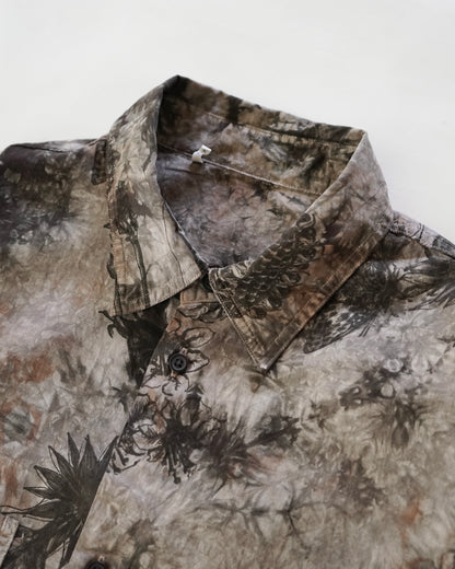 kiivu BOIL S/SHT- Hand Drawing SUMI Printing + overdye
