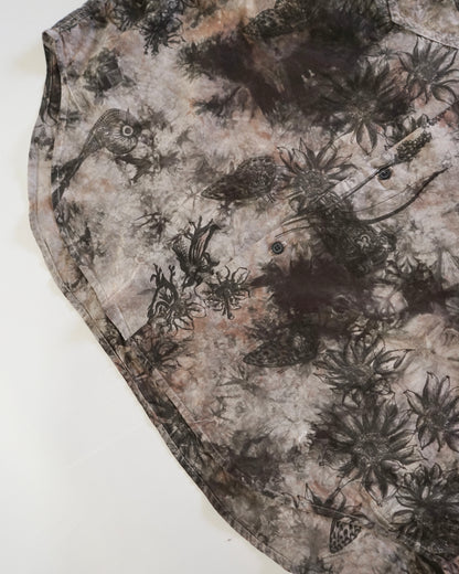 kiivu BOIL S/SHT- Hand Drawing SUMI Printing + overdye