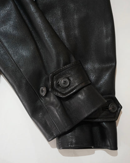 GIRGIO ARMANI LE COLLEZIONI leather car coat
