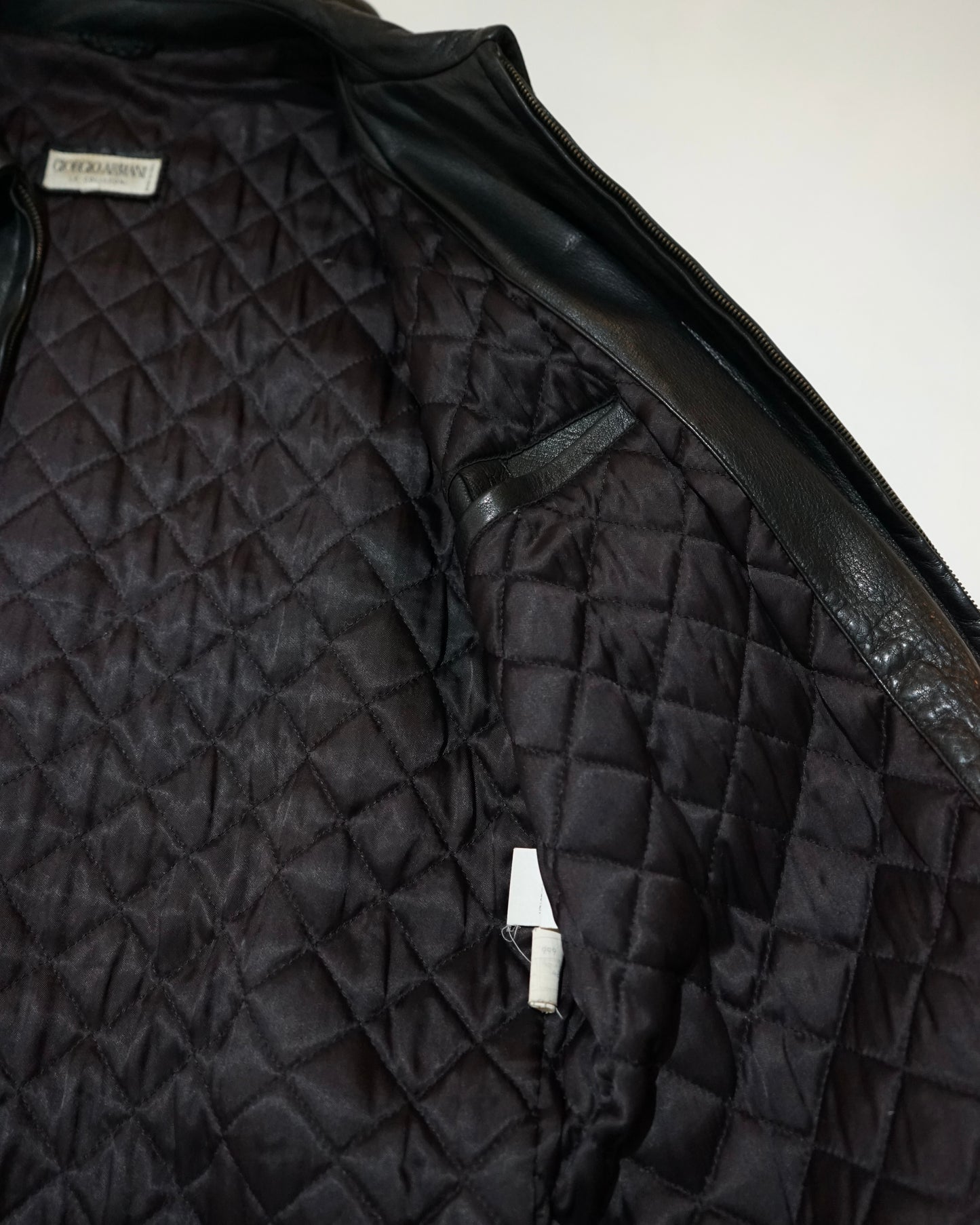 GIRGIO ARMANI LE COLLEZIONI leather car coat