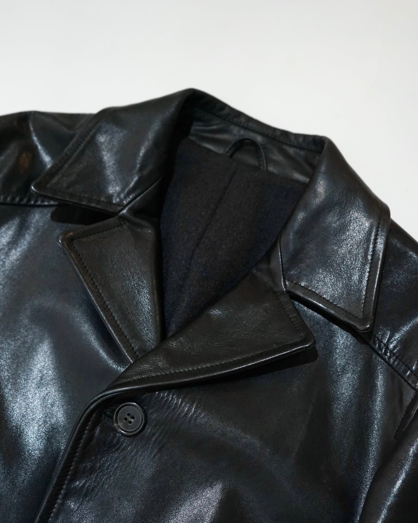 PRADA leather car coat