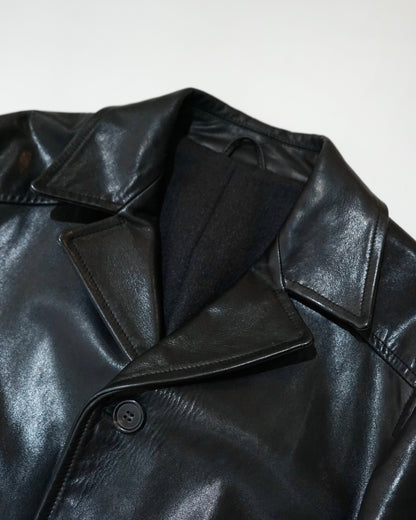 PRADA leather car coat