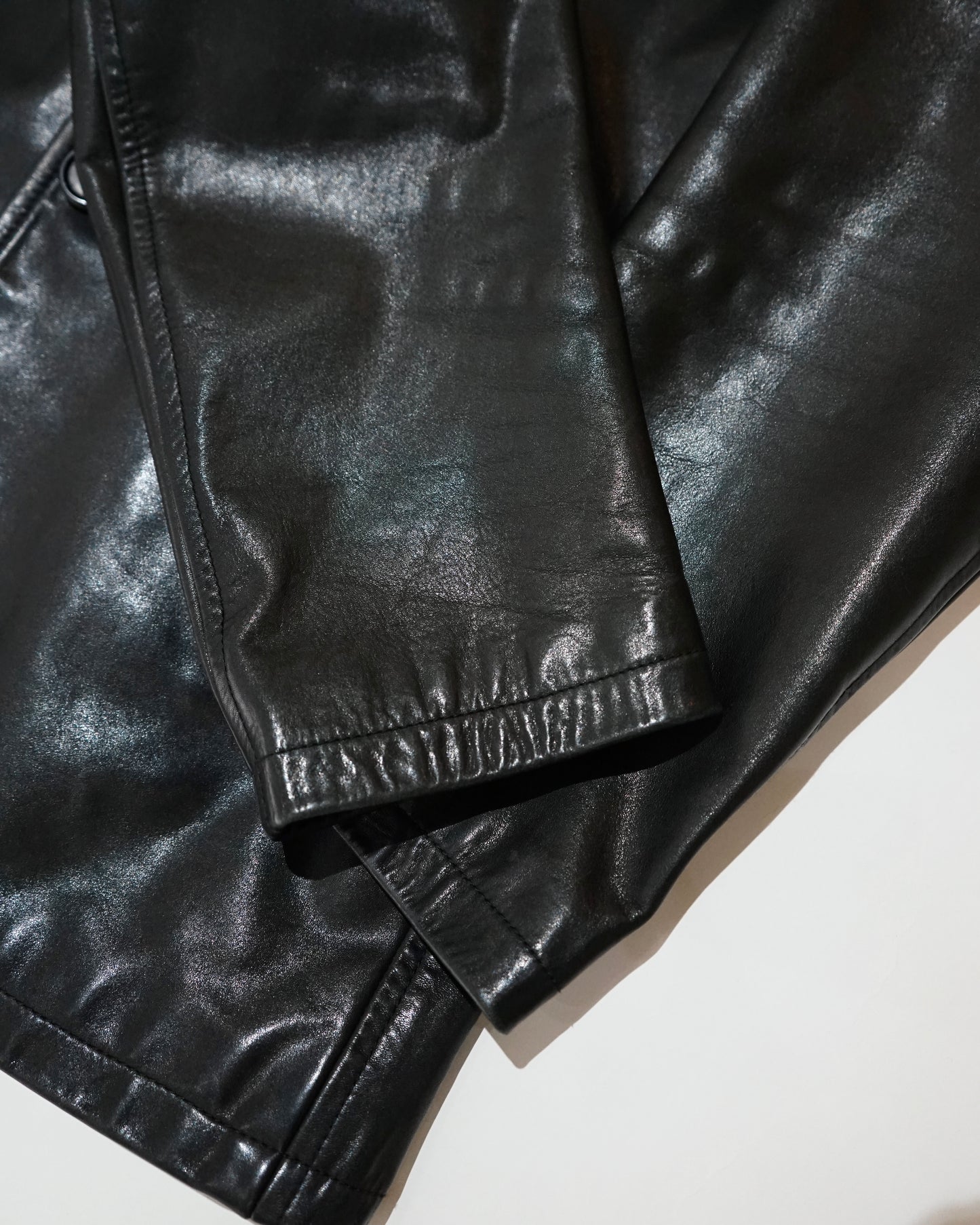 PRADA leather car coat