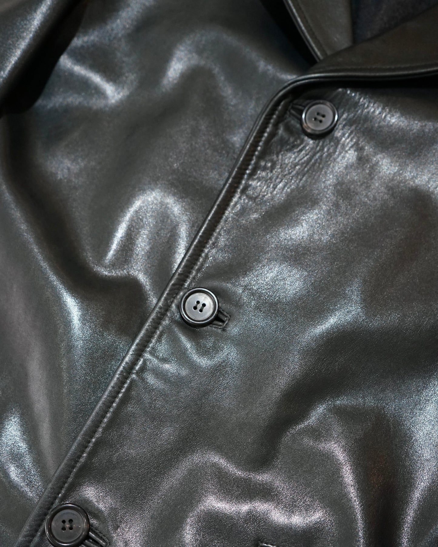 PRADA leather car coat