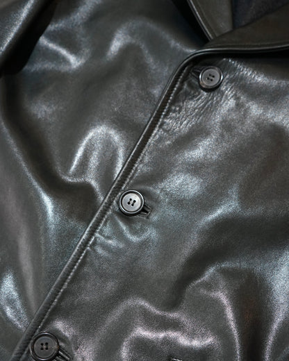 PRADA leather car coat