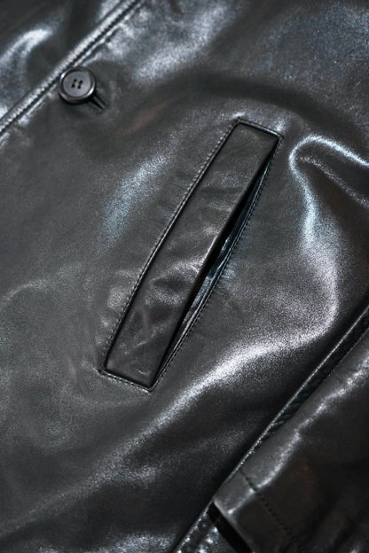 PRADA leather car coat