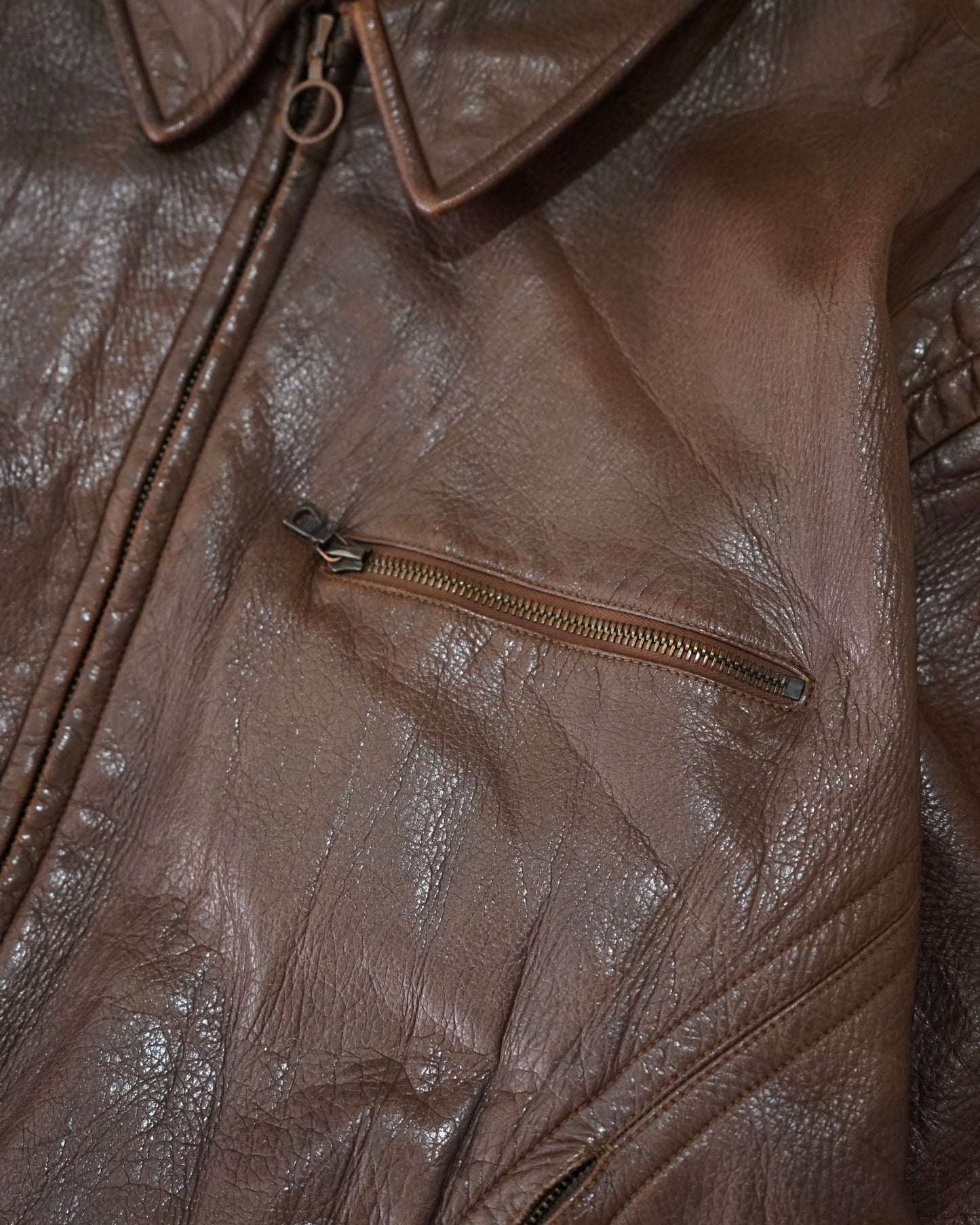 SERAPHIN leather bomber jacket