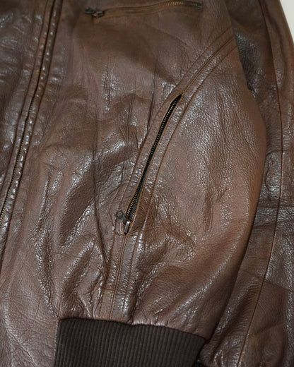 SERAPHIN leather bomber jacket