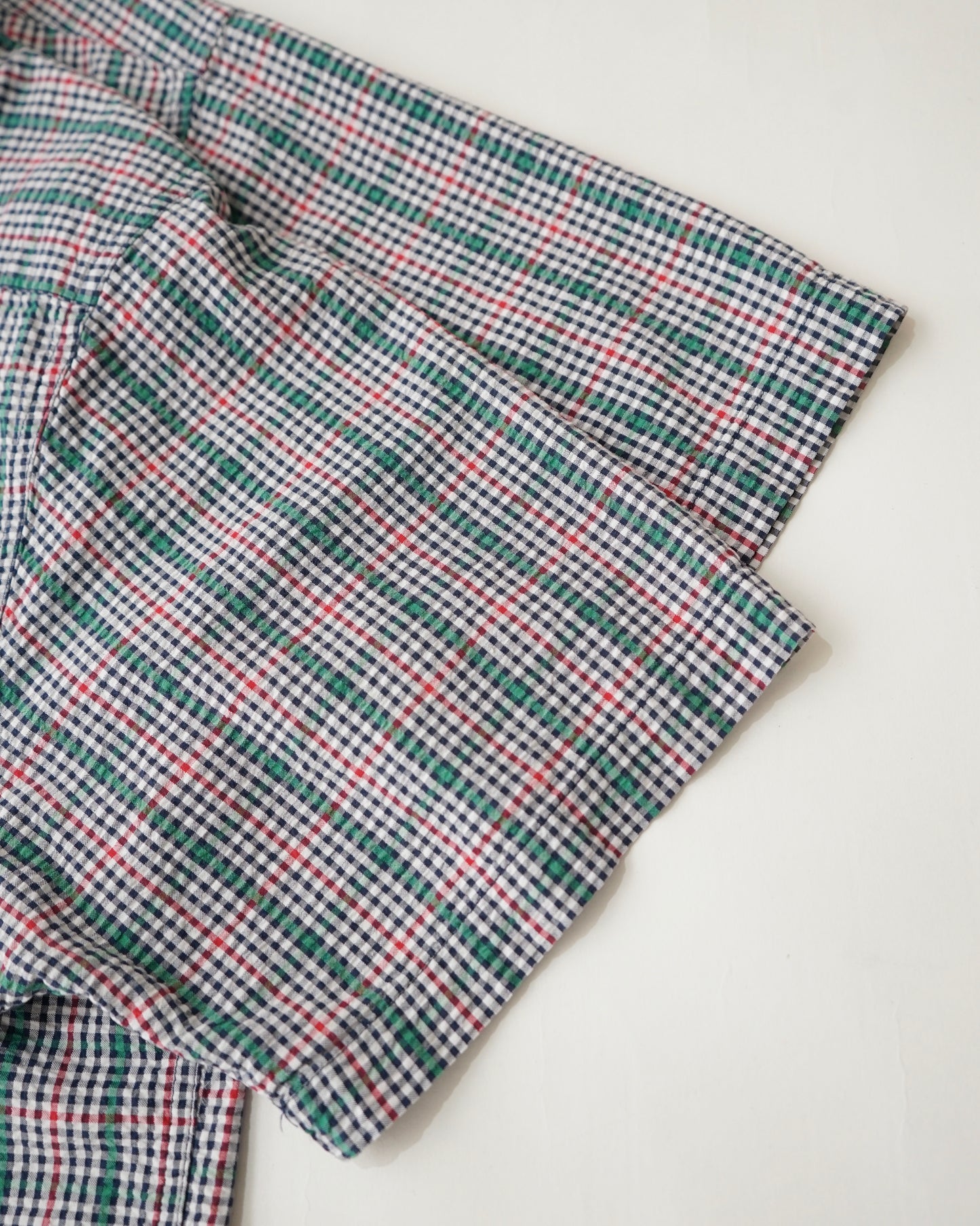 Eddie Bauer seersucker check shirts