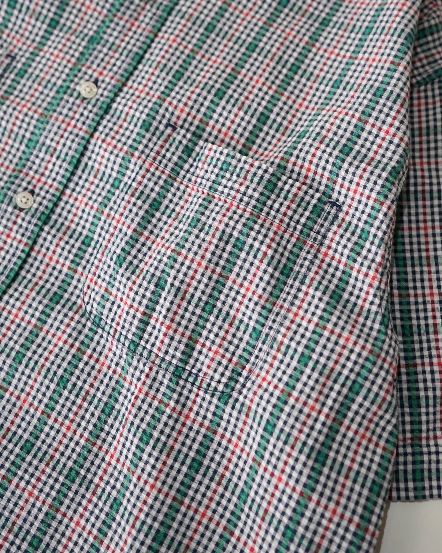 Eddie Bauer seersucker check shirts