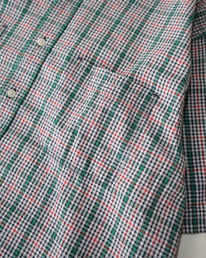 Eddie Bauer seersucker check shirts