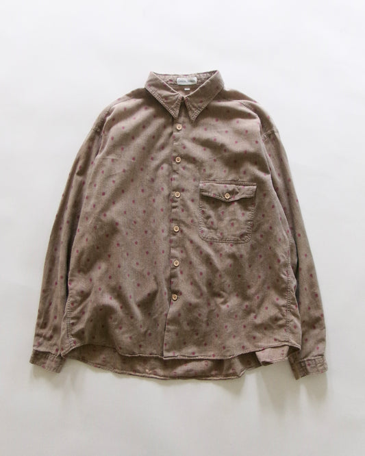 90s GIORGIO ARMANI dot pattern long sleeve shirts