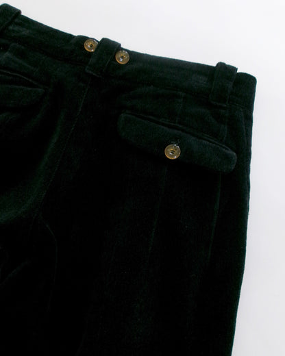 90s EMPORIO ARMANI black velours pants