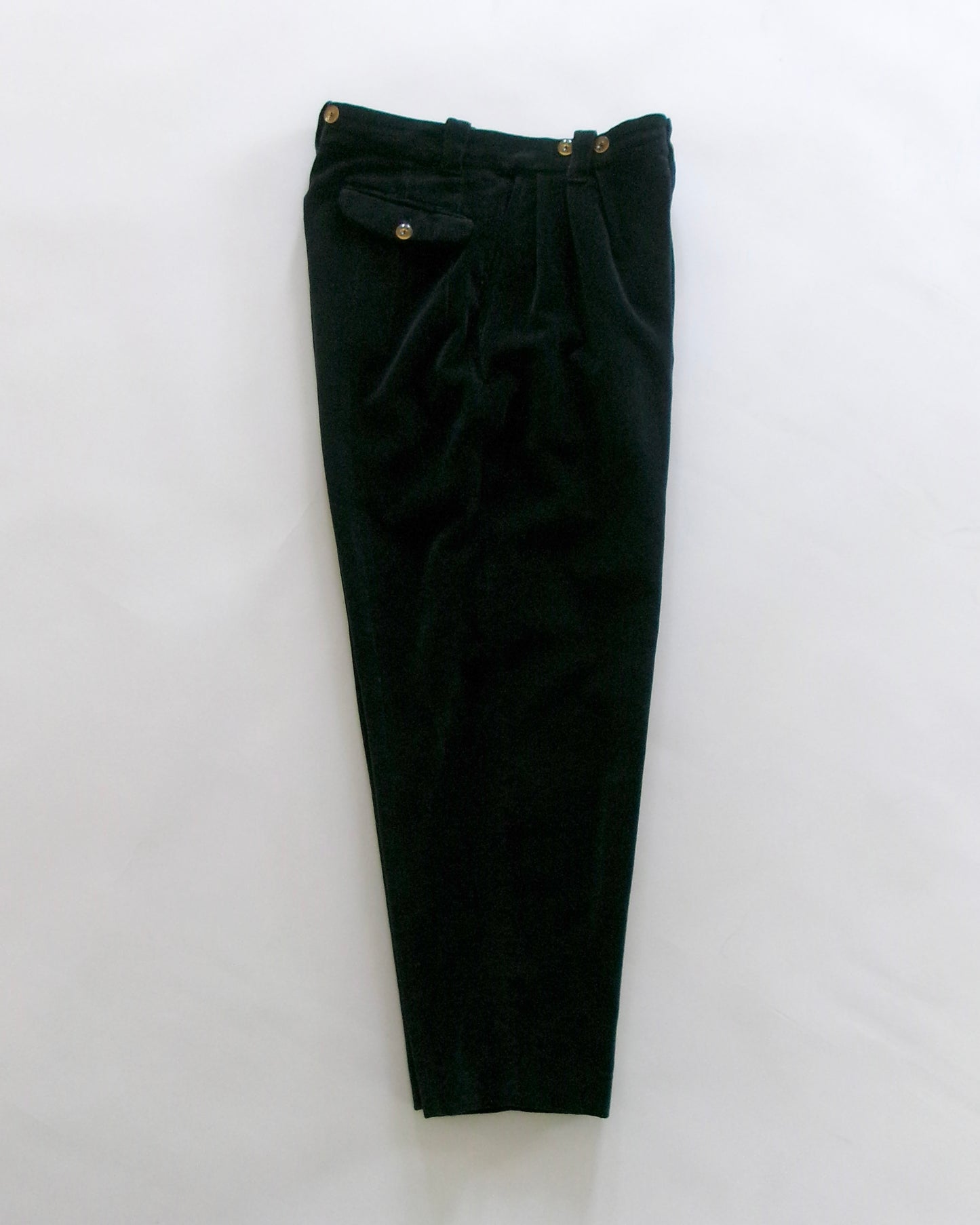 90s EMPORIO ARMANI black velours pants