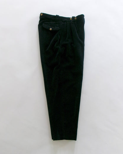 90s EMPORIO ARMANI black velours pants