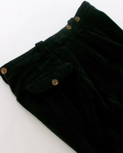90s EMPORIO ARMANI black velours pants