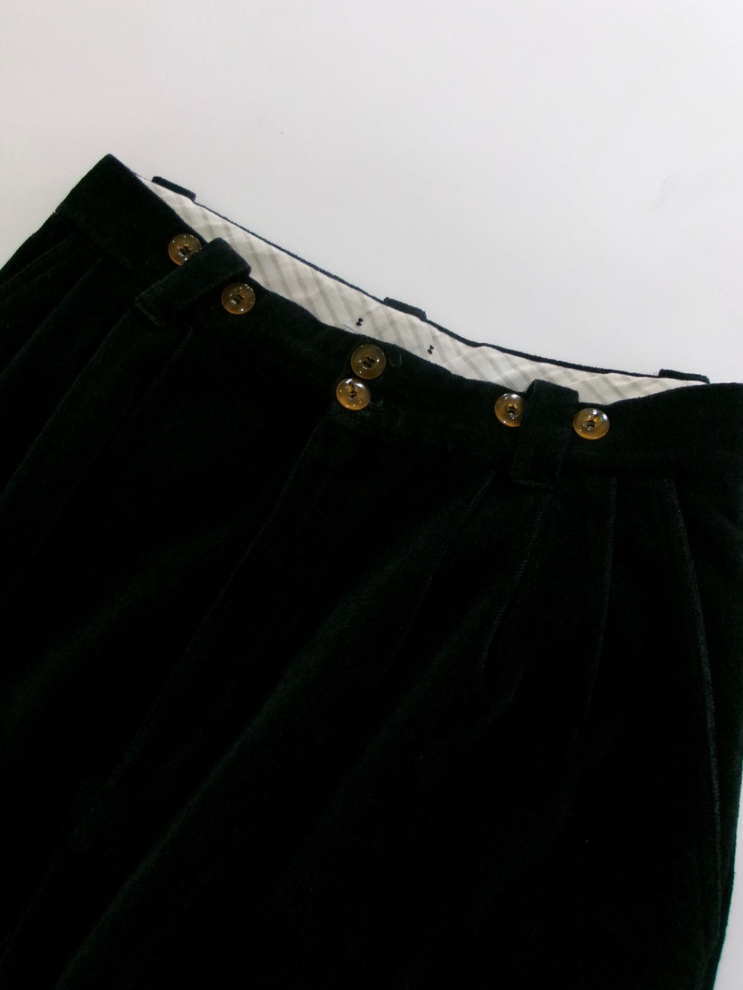 90s EMPORIO ARMANI black velours pants