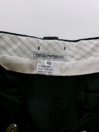 90s EMPORIO ARMANI black velours pants