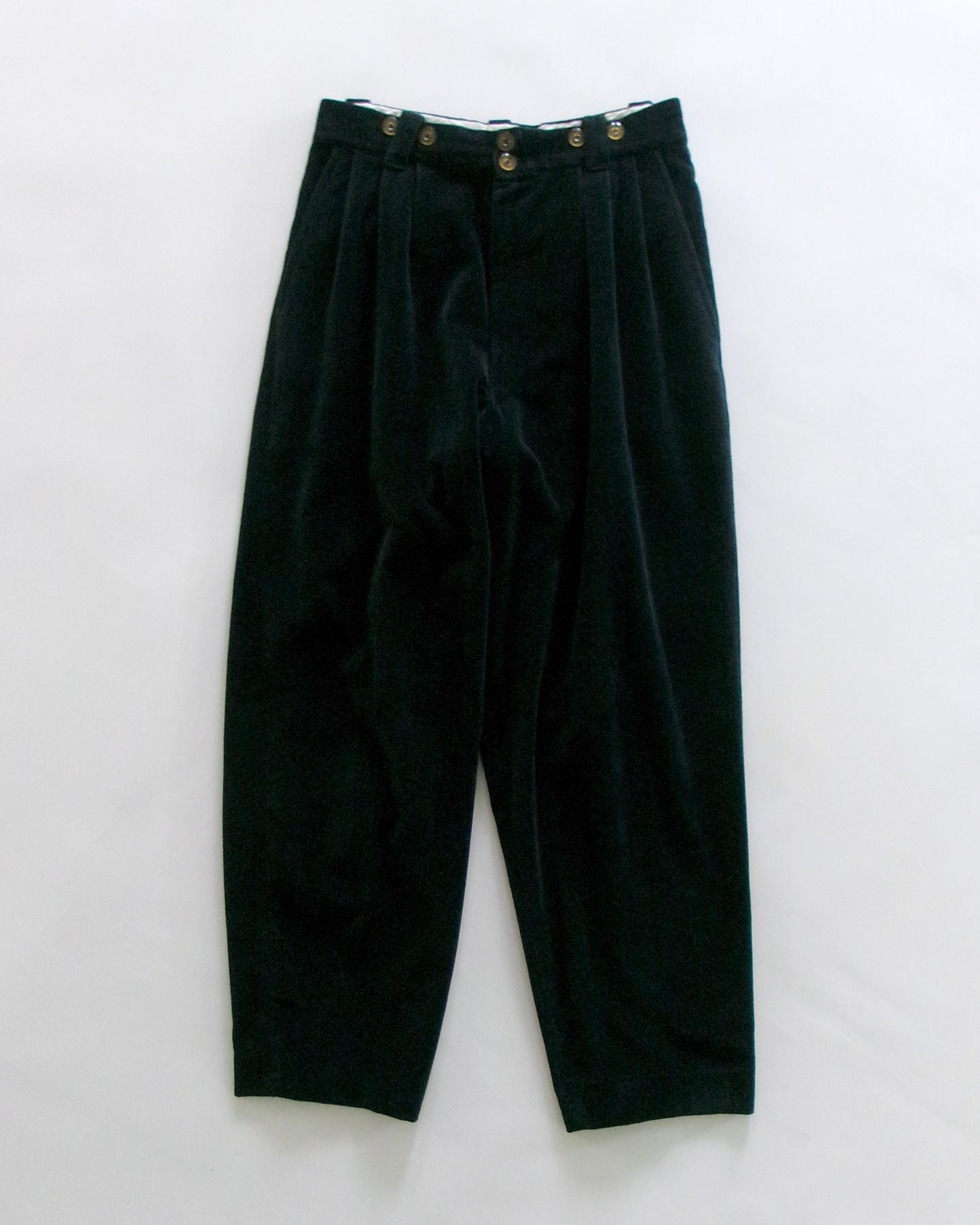 90s EMPORIO ARMANI black velours pants
