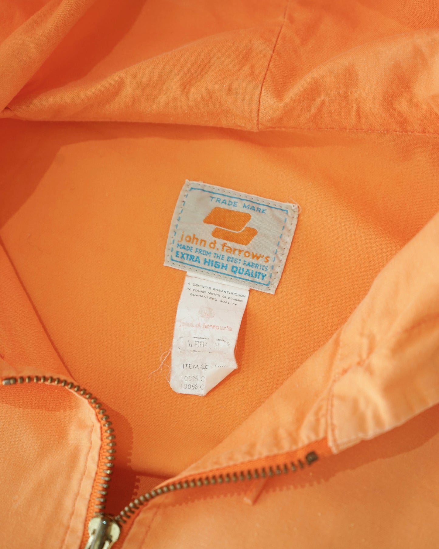 80s John d. Farrow's cotton anorak parka