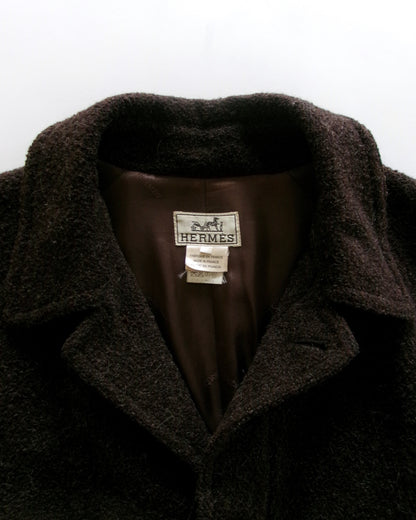 HERMES alpaca coat