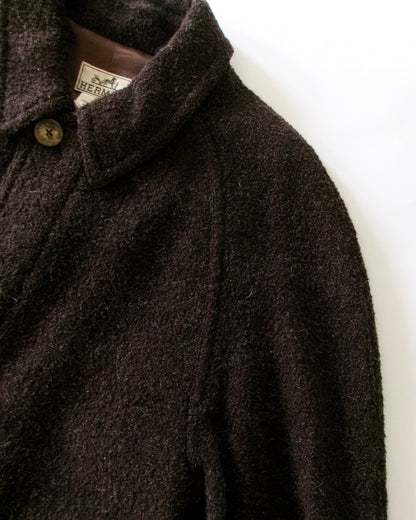 HERMES alpaca coat