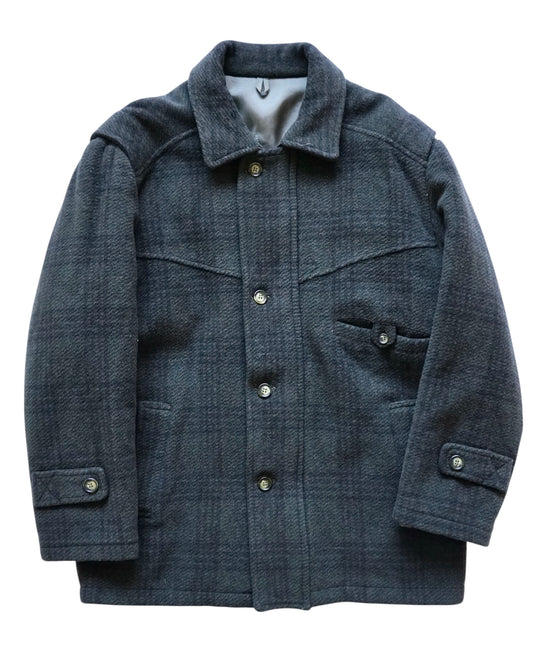 80s glen check hunting jacket