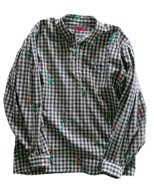 oira pullover shirt - gingham