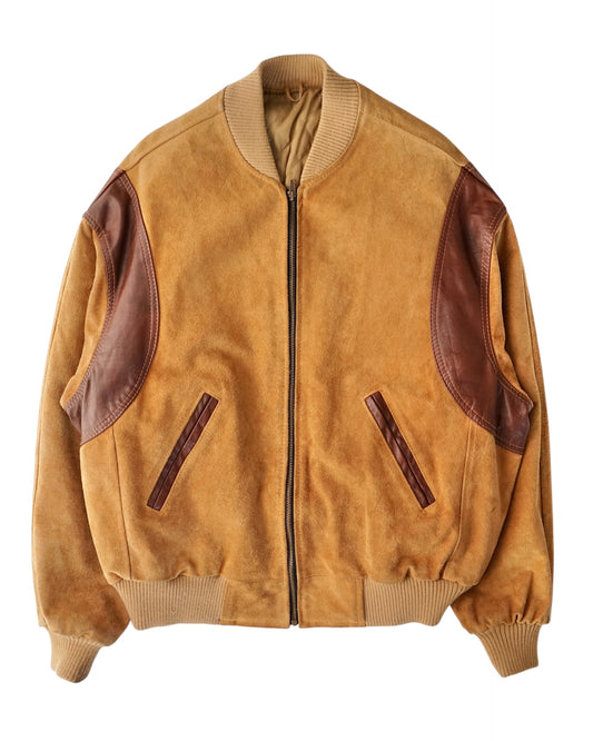 80s B style suede blouson