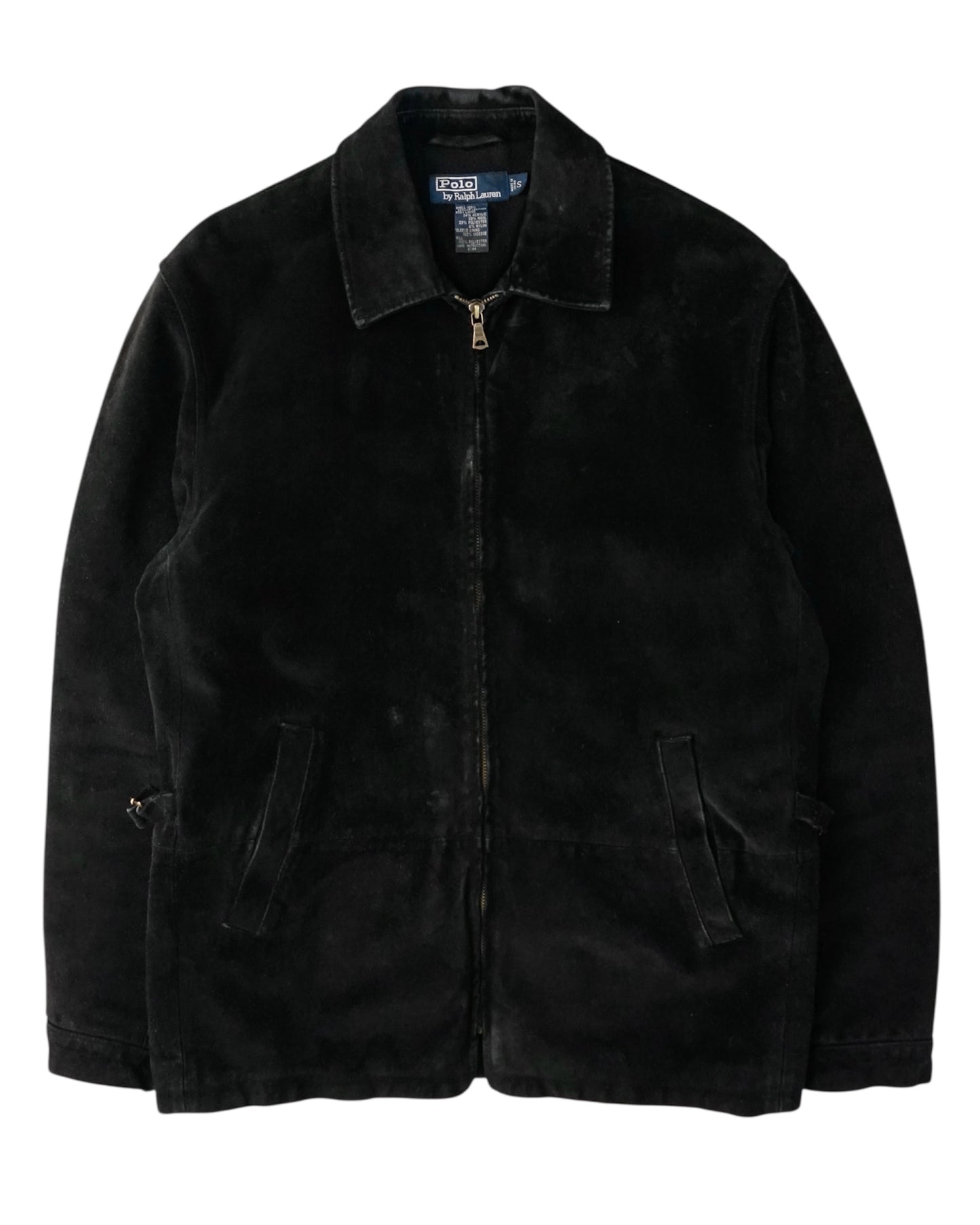 90s Polo by Ralph Lauren suede zip sports jacket