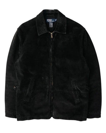 90s Polo by Ralph Lauren suede zip sports jacket