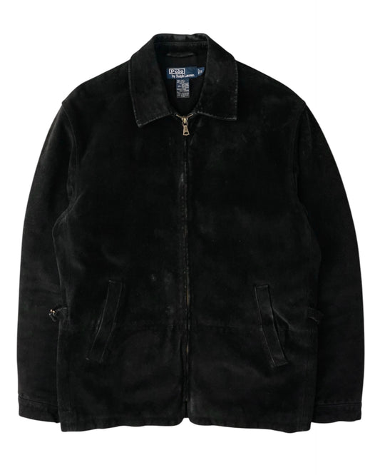 90s Polo by Ralph Lauren suede zip sports jacket