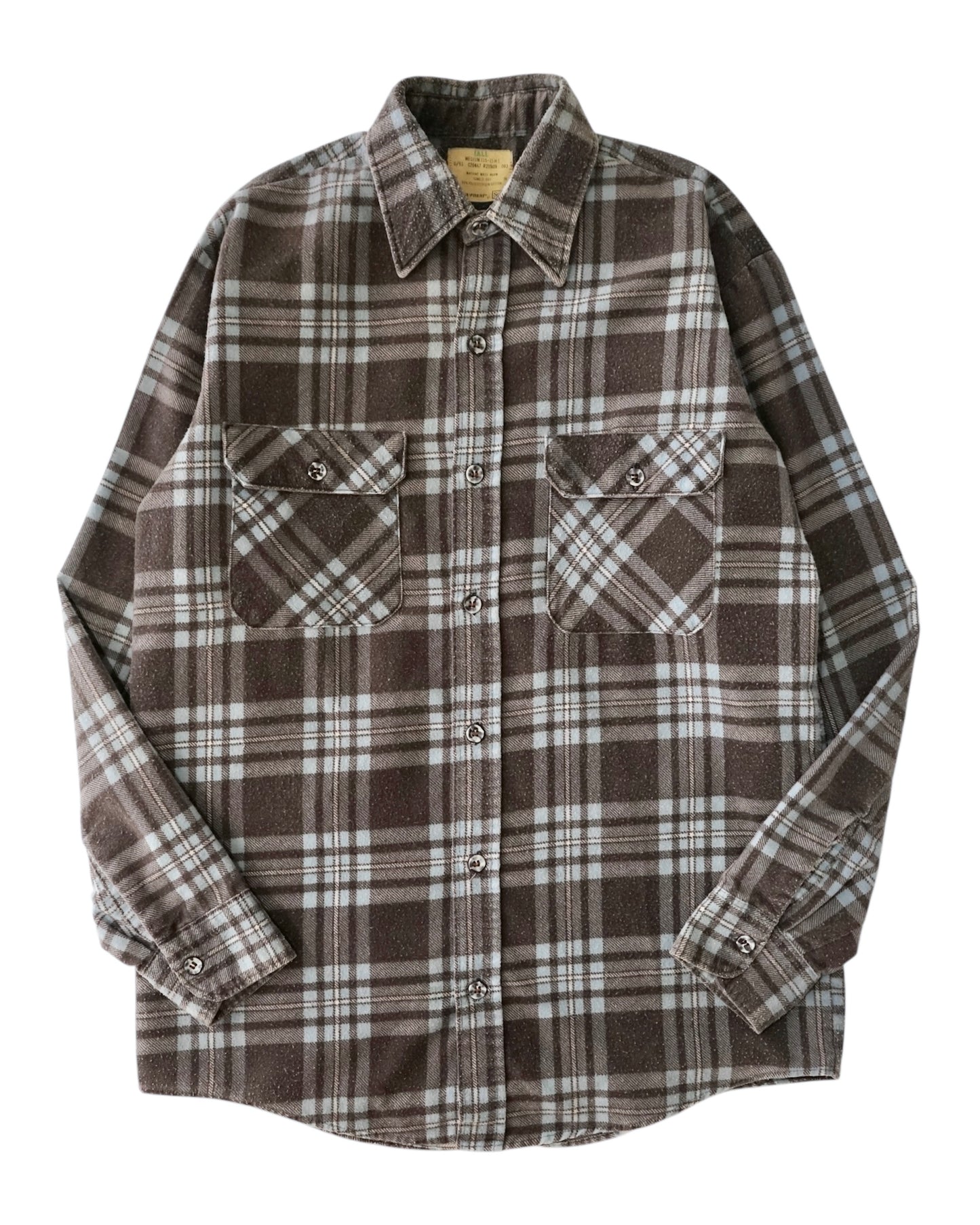 70s Sears L/S Print Flannel Shirt