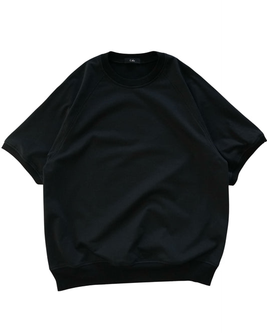 Cale-36 gauge fleece short sleeve- black